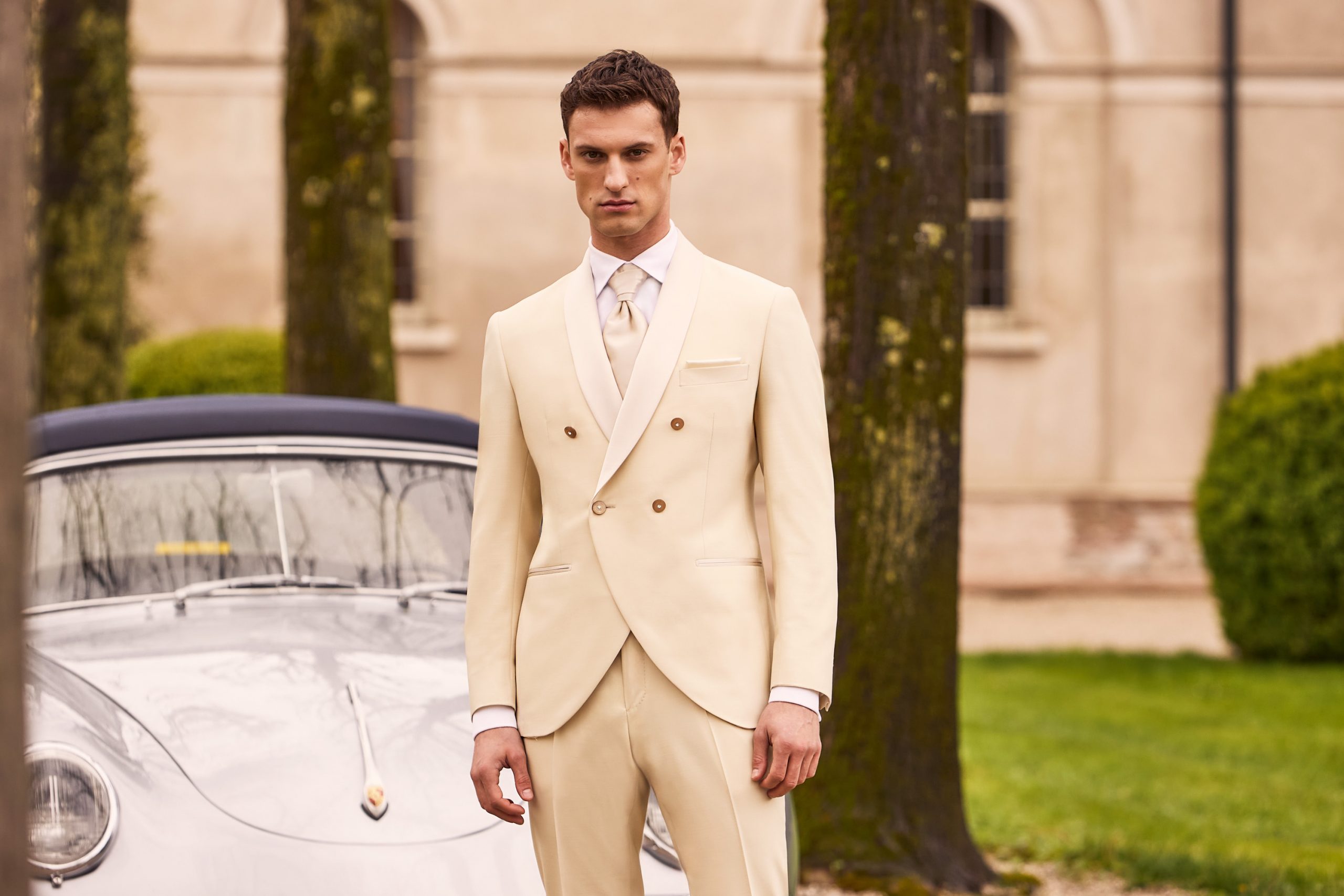 Traje de novio colección Luigi Bianchi - Elegancia italiana con confección artesanal